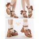 Iris Corolla Tulips Chunky Heel Shoes(Reservation/6 Colours/Full Payment Without Shipping)